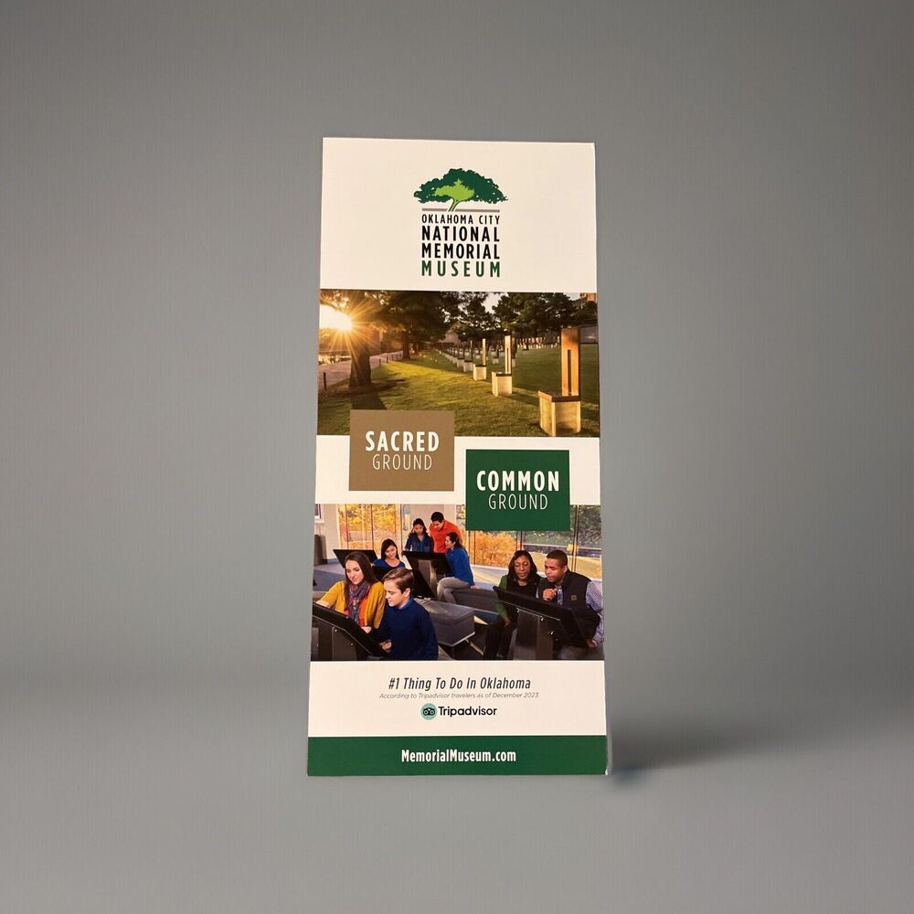 Promotional Rack Card Oklahoma City National Memorial Museum Sacred Ground